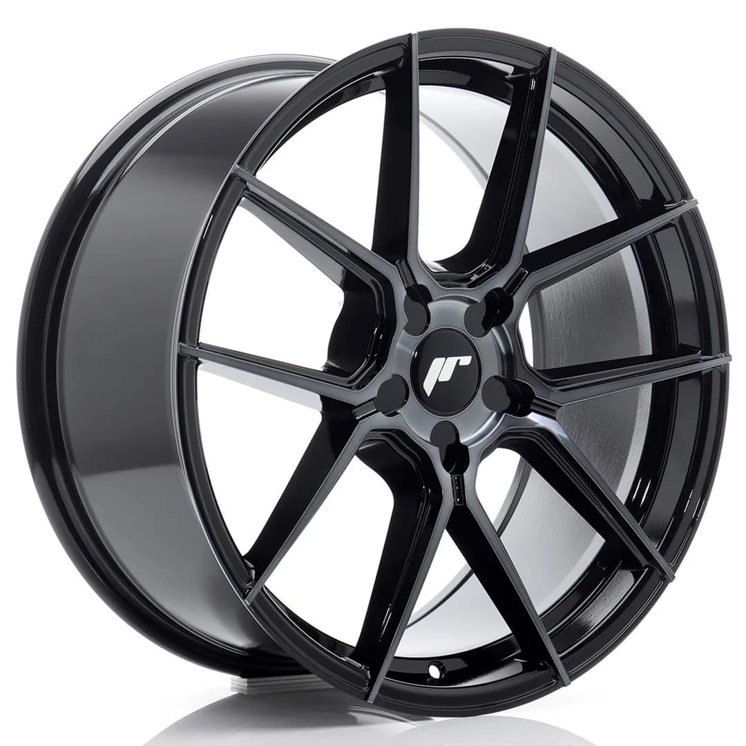 Легкосплавний диск 19" Japan Racing JR30 19x8,5 ET45 5x114,3 чорний Machined - фото My Tuning Lab