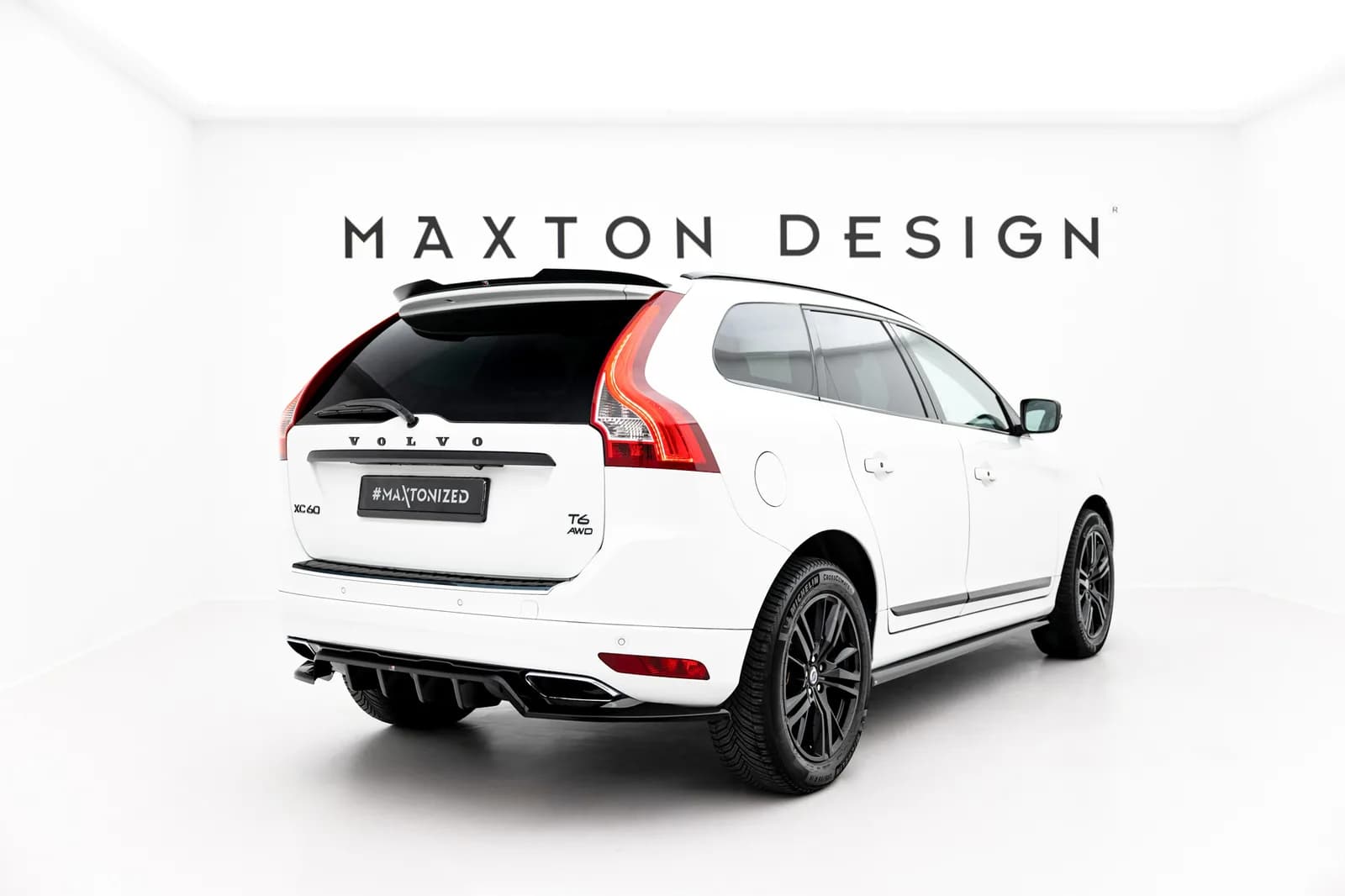 Задній сплітер (Z Dyfuzorem) Maxton Volvo XC60 Mk1 Facelift - фото My Tuning Lab