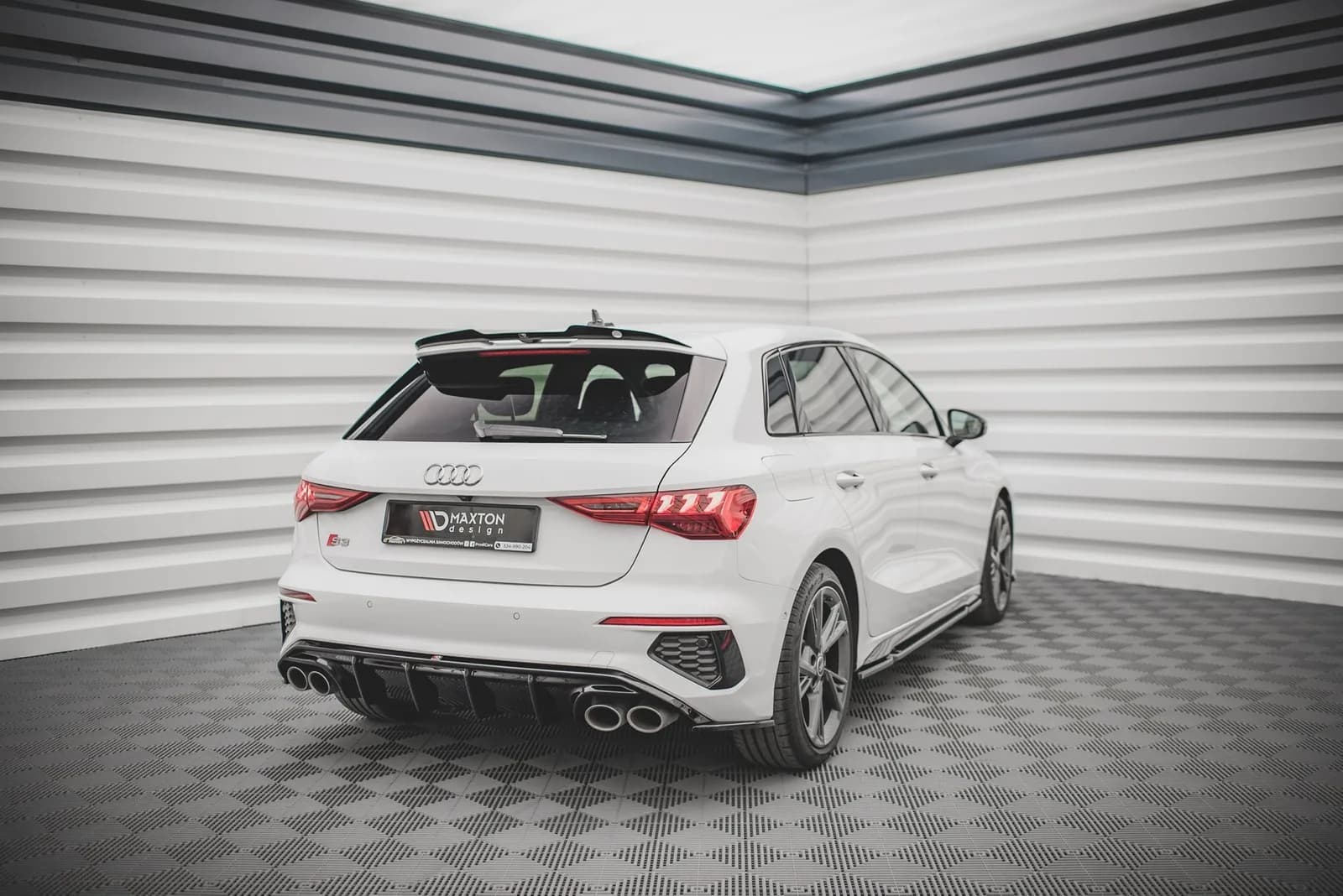 Задня накладка Maxton Audi S3 Sportback 8Y - фото My Tuning Lab