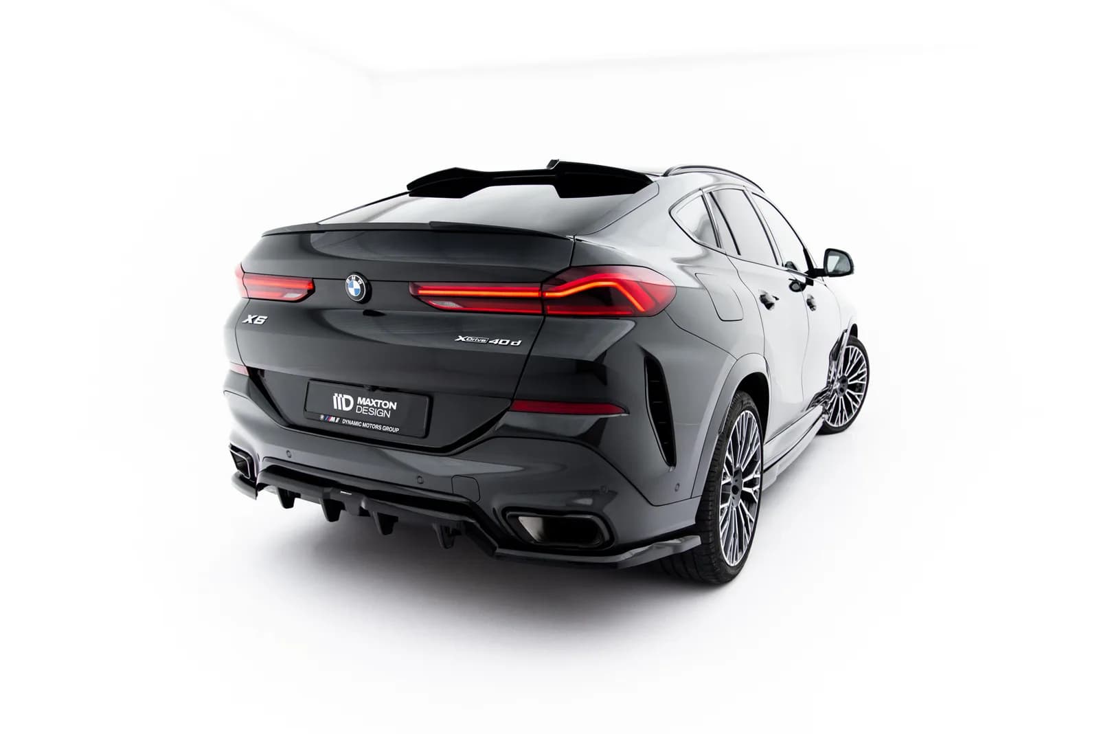 Задній центральний сплітер з дифузором V.1 Maxton BMW X6 M-пакет G06 Facelift - фото My Tuning Lab