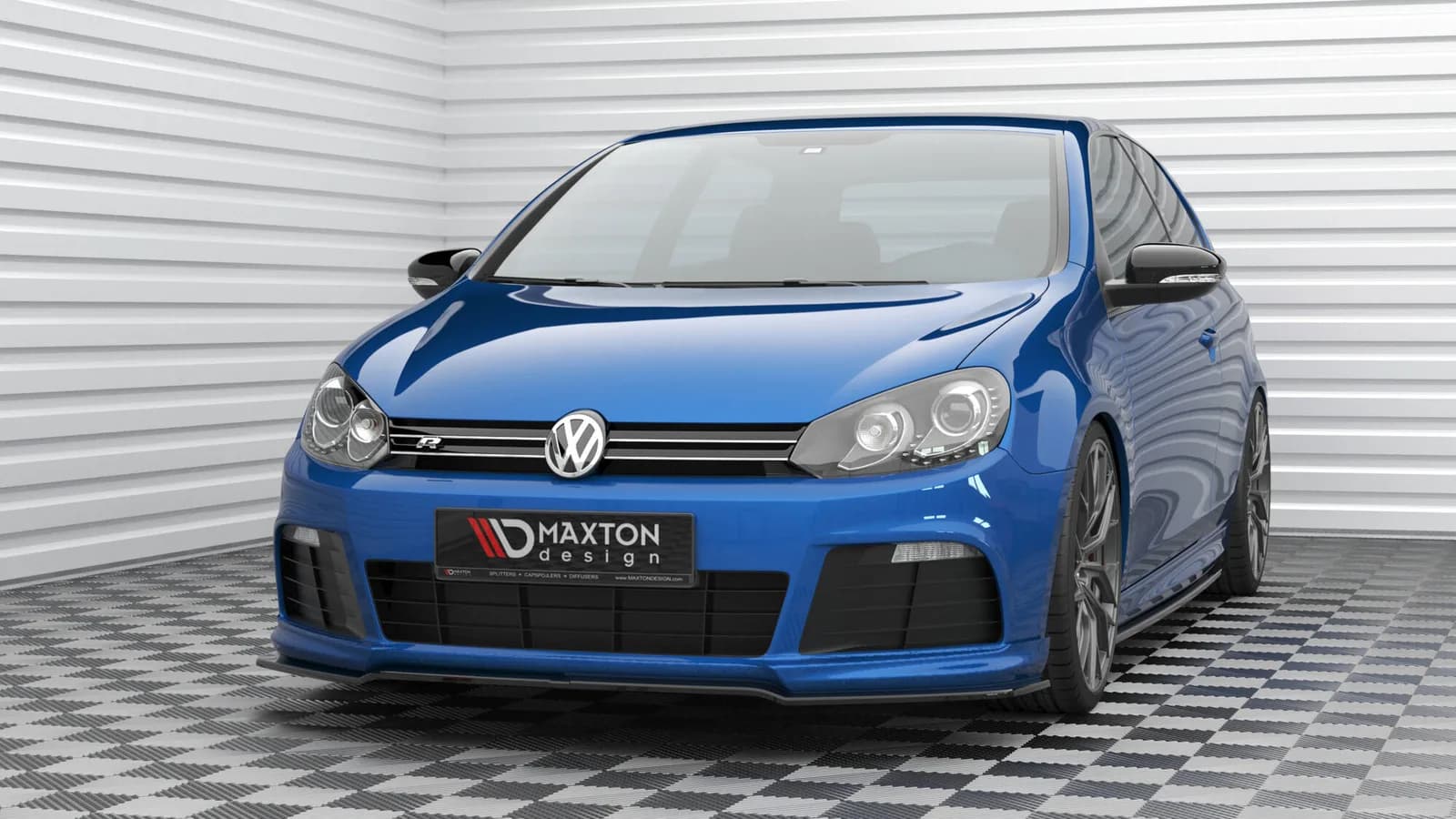 Передній сплітер V.2 Maxton Volkswagen Golf R Mk6 - фото My Tuning Lab