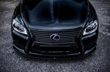 Передній сплітер Maxton Lexus LS MK4 Facelift (чорний глянець) - фото My Tuning Lab