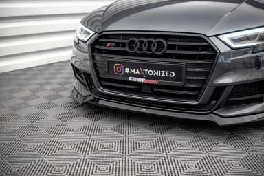 Передній сплітер V.3 Maxton Audi S3 / A3 S-Line Sportback 8V Facelift - фото My Tuning Lab