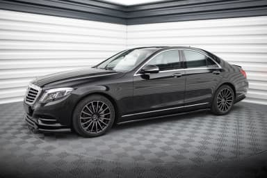 Накладки на пороги Maxton Mercedes-Benz S W222 - фото My Tuning Lab