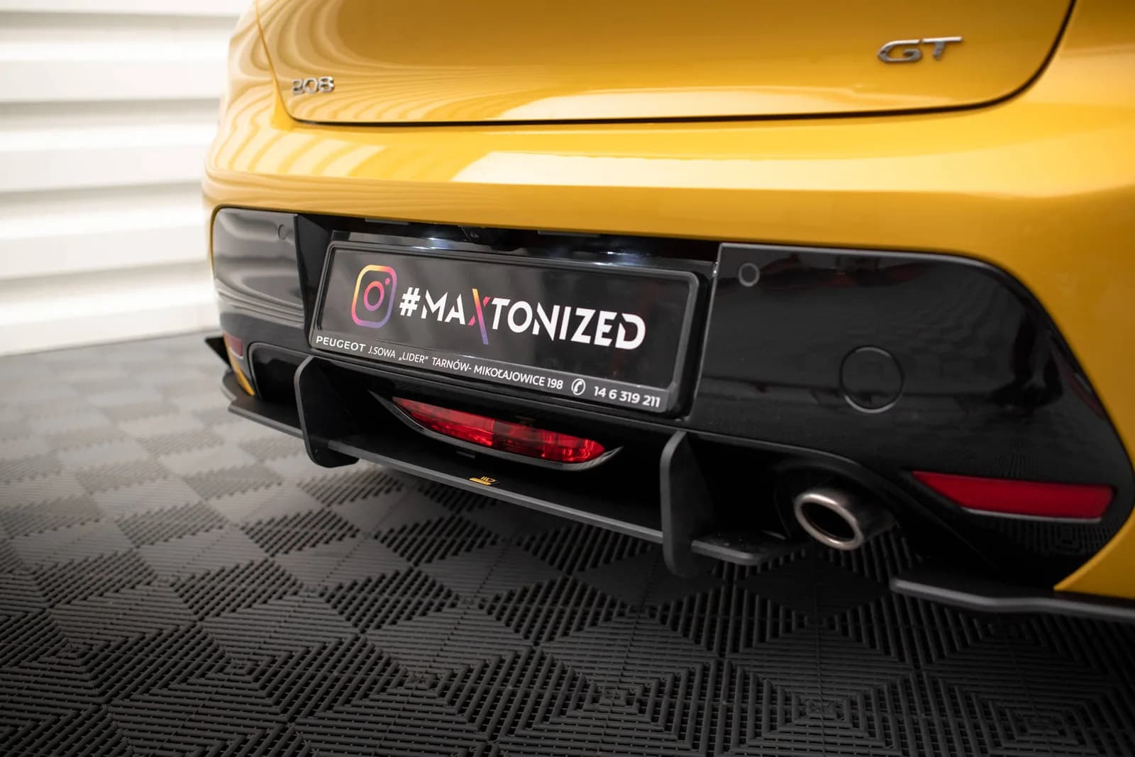 Задні сплітери Boczne Street Pro + Flaps Maxton Peugeot 208 GT Mk2 - фото My Tuning Lab