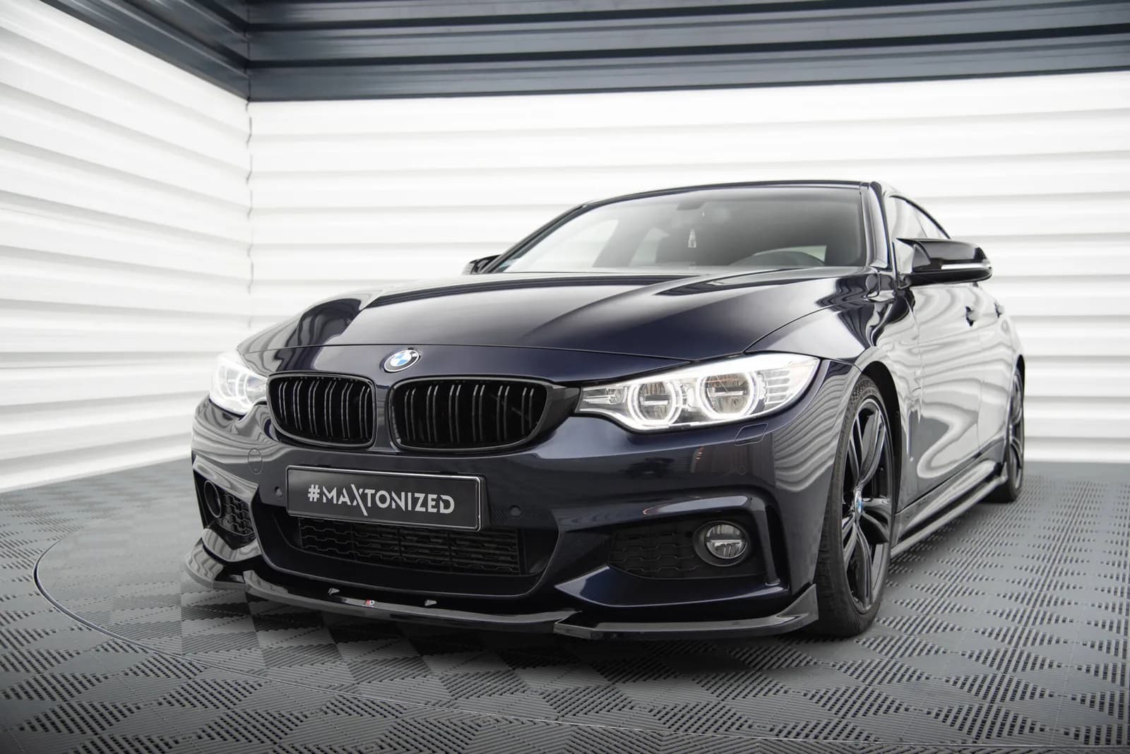 Передній сплітер V.6 Maxton BMW 4 Coupe / Gran Coupe / Cabrio M-пакет F32 / F36 / F33 - фото My Tuning Lab
