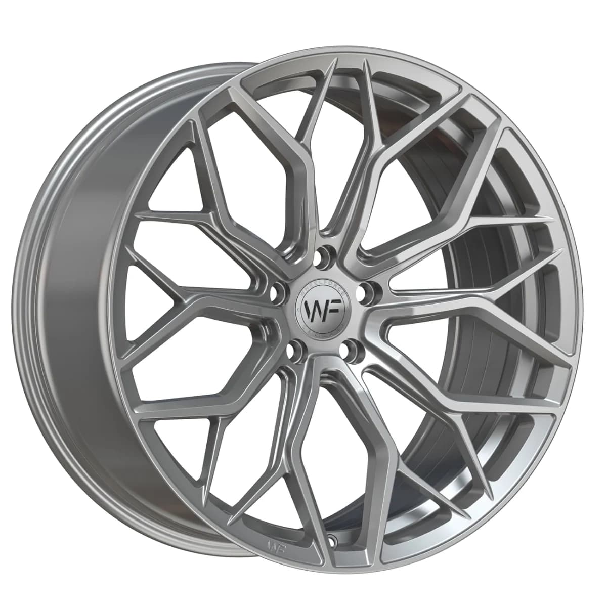 Легкосплавний диск 21" Wheelforce HE1-FF 21x10,5 ET44 5x114,3 Frozen срібний - фото My Tuning Lab