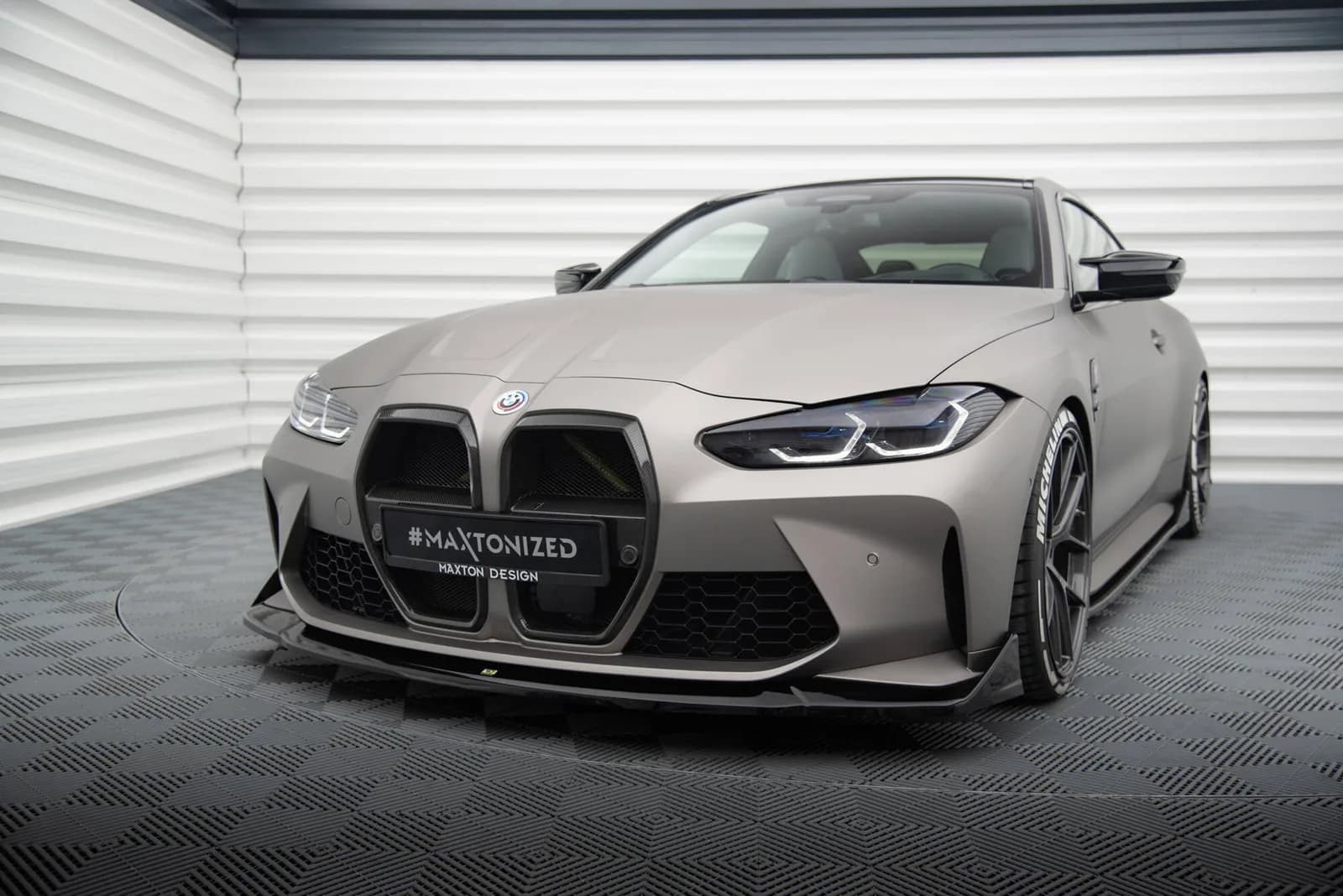 Передній сплітер V.4 CSL Look Maxton BMW M4 G82 / G82 Facelift / G83 Facelift / M3 G80 / G82 - фото My Tuning Lab