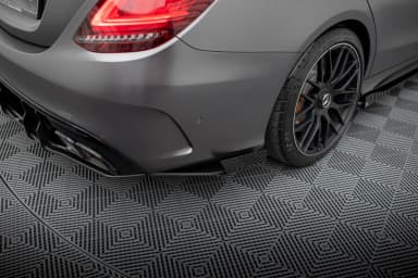 Задні сплітери Boczne Street Pro + Flaps Maxton Mercedes-AMG C63 Sedan / Estate W205 Facelift - фото My Tuning Lab