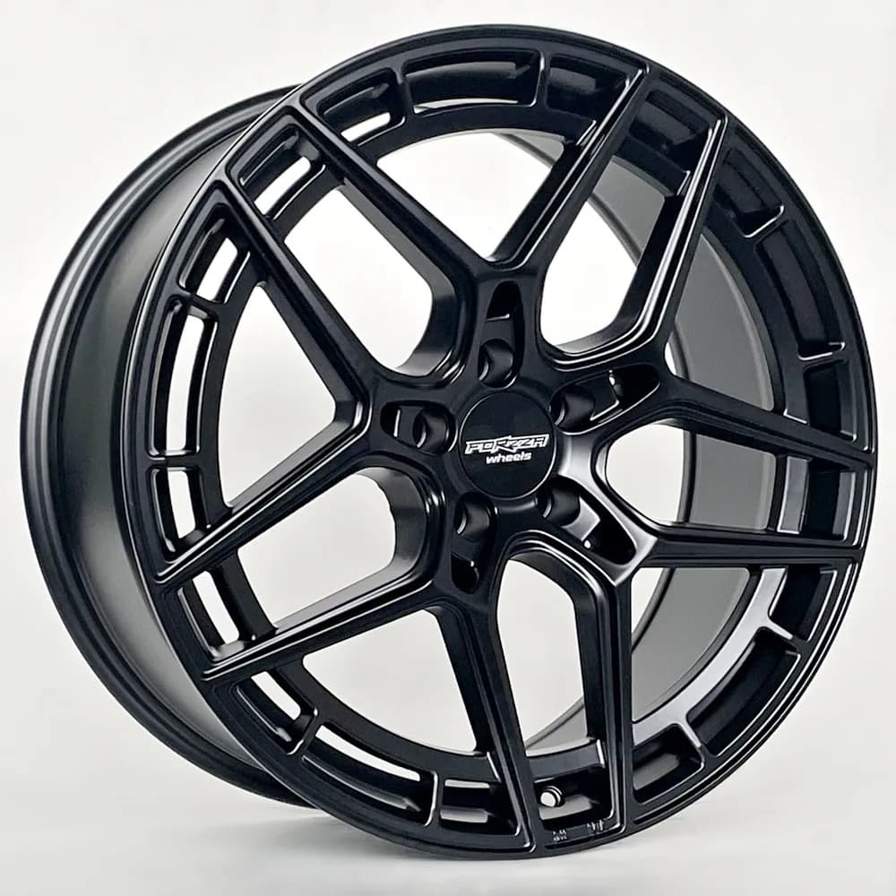 Легкосплавний диск 20" Forzza Magnum 20x9 ET35 5x112 сатиновий чорний - фото My Tuning Lab