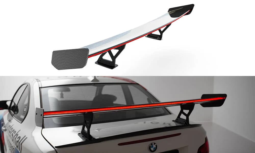 Karbonowy Spoiler Z Wewnętrznymi Wspornikami V.2 + LED Maxton BMW 1 M E82 - фото My Tuning Lab
