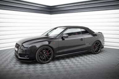 Накладки на пороги Street Pro + Flaps Maxton Audi A5 / A5 S-Line / S5 Coupe / Cabrio 8T / 8T Facelift - фото My Tuning Lab