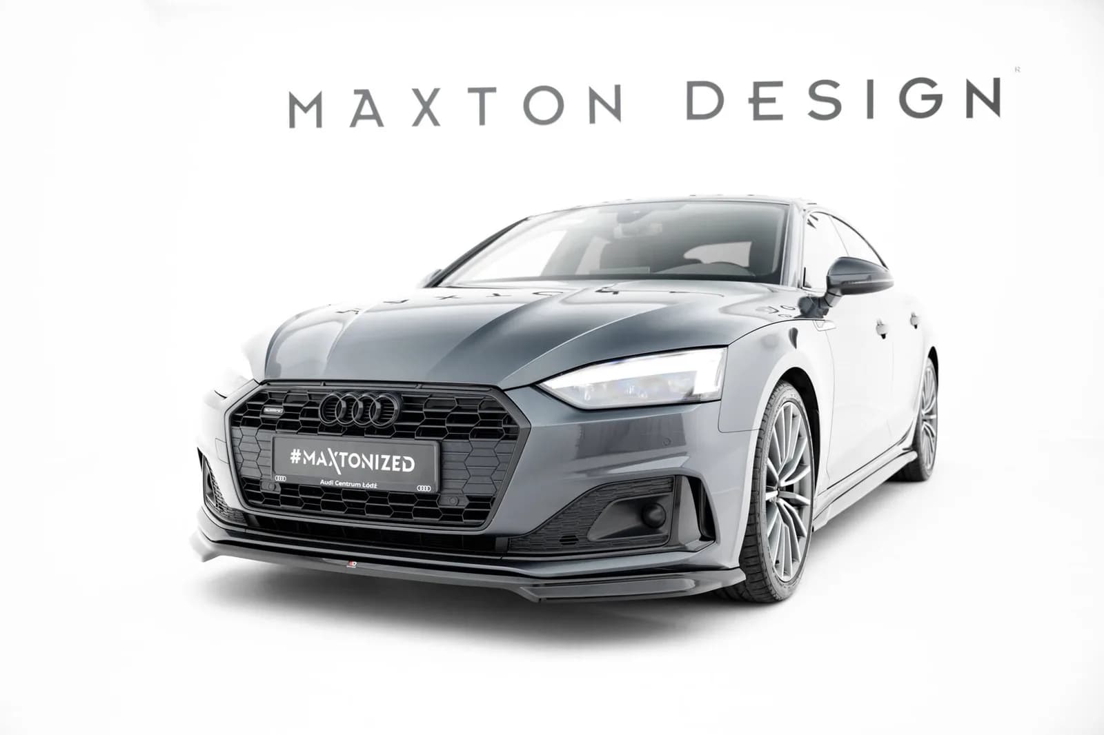 Передній сплітер V.1 Maxton Audi A5 F5 Facelift - фото My Tuning Lab