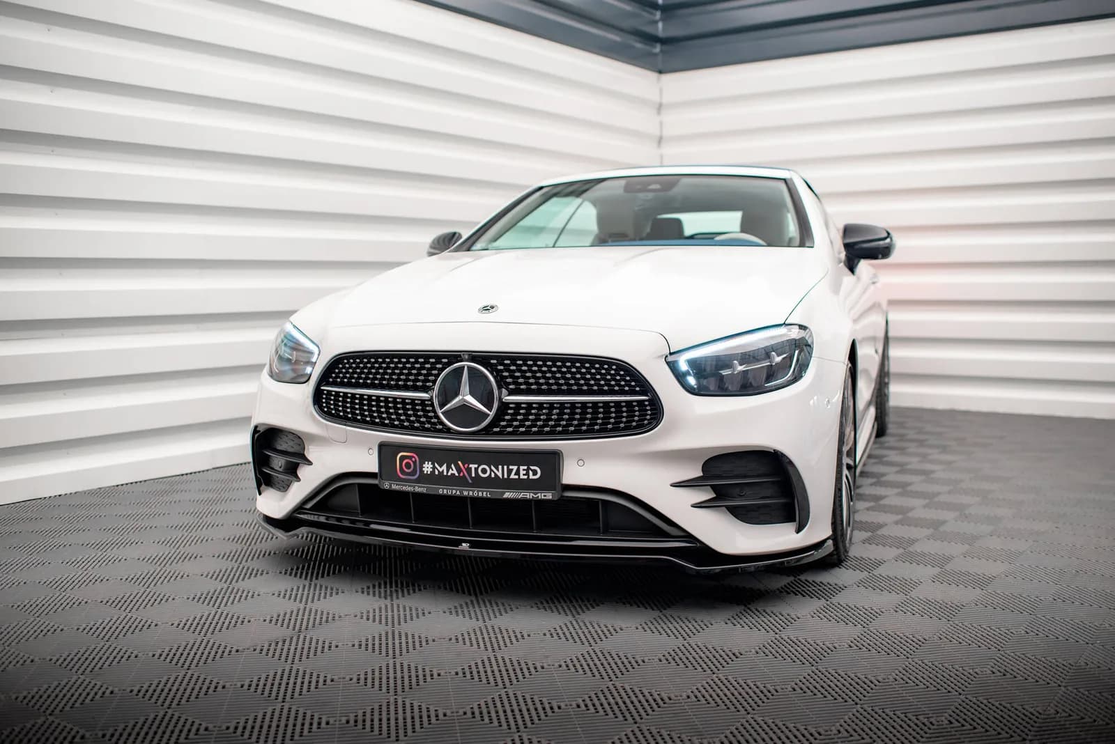Передній сплітер V.1 Maxton Mercedes-Benz E-Class W213 Coupe Facelift (C238 Facelift) / Cabriolet (A238 Facelift) AMG-Line / 53 AMG - фото My Tuning Lab