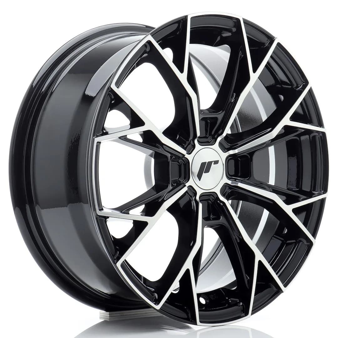 Легкосплавний диск 16" Japan Racing JR49 16x7 ET20-42 4H BLANK глянцевий чорний фрезерована лицьова частина - фото My Tuning Lab