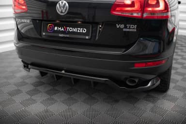 Задній центральний сплітер з дифузором Maxton Volkswagen Touareg Mk2 - фото My Tuning Lab