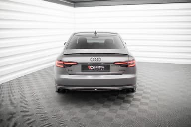 Задня накладка V.1 Maxton Audi A4 S-line B9 (Wersja z pojedynczymi końcówkami Вихлопu po obydwu stronach) - фото My Tuning Lab