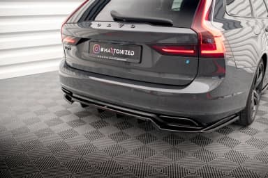 Задній сплітер (Z Dyfuzorem) Maxton Volvo V90 / S90 R-Design Mk2 - фото My Tuning Lab