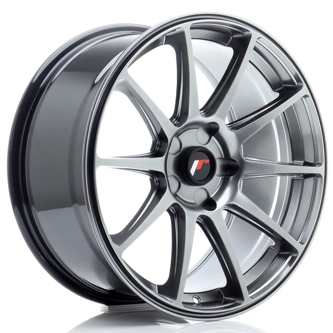 Легкосплавний диск 18" Japan Racing JR11 18x8,5 ET40 5x112 насичений чорний - фото My Tuning Lab
