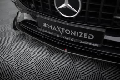 Передній сплітер Street Pro + Flaps Maxton Mercedes-AMG A35 W177 Facelift - фото My Tuning Lab