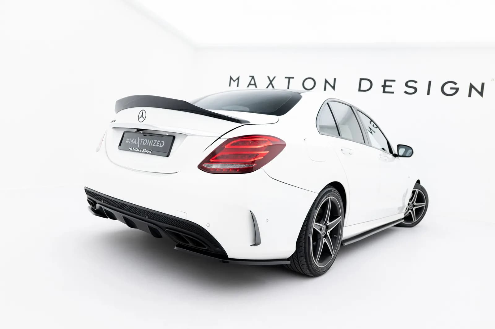 Задні сплітери Boczne Maxton Mercedes-Benz C AMG-Line / C43 AMG Sedan W205 - фото My Tuning Lab