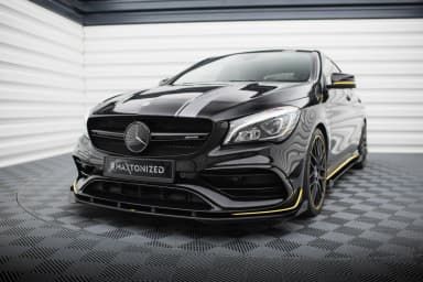 Передній сплітер Street Pro + Flaps Maxton Mercedes-AMG CLA 45 Aero C117 Facelift - фото My Tuning Lab