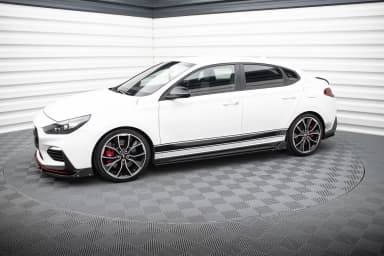 Накладки на пороги V.5 + Flaps Maxton Hyundai I30 N / N-Line Hatchback / Fastback Mk3 / Mk3 Facelift - фото My Tuning Lab