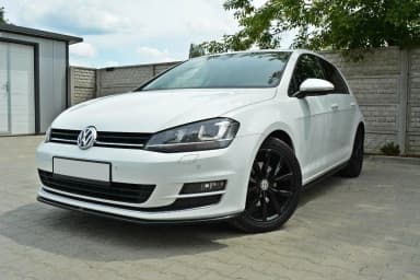 Накладки на пороги Maxton Volkswagen Golf MK7 Standard (чорний глянець) - фото My Tuning Lab