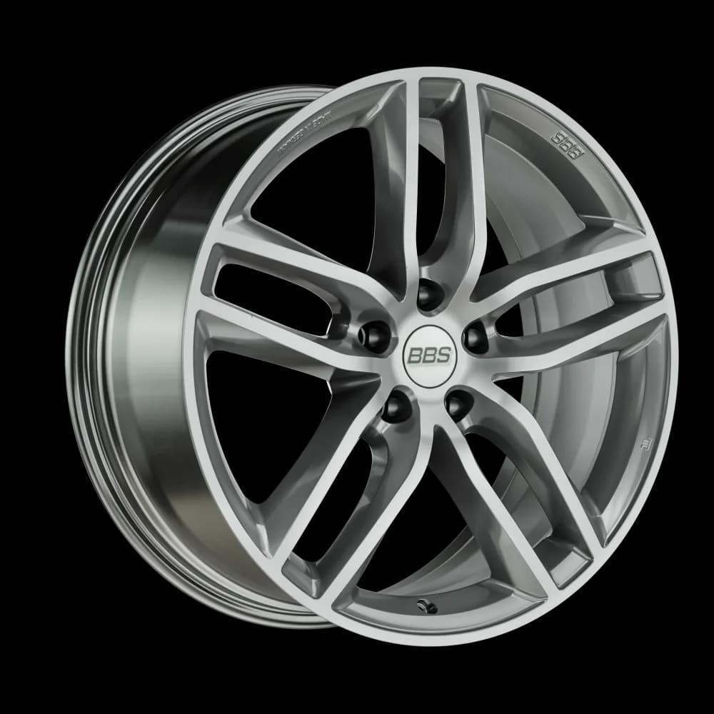 Легкосплавний диск 19" BBS SX 19x8,5 ET46 5x112 Platinum срібний Diamantgedreht - фото My Tuning Lab