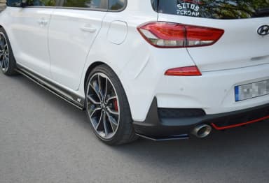 Задні сплітери boczne Maxton Hyundai i30 MK3 N (чорний глянець) - фото My Tuning Lab