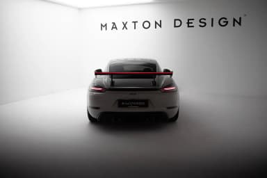 Karbonowy Spoiler Z Wewnętrznymi Wspornikami V.1 + LED Maxton Porsche 718 Cayman 982c - фото My Tuning Lab