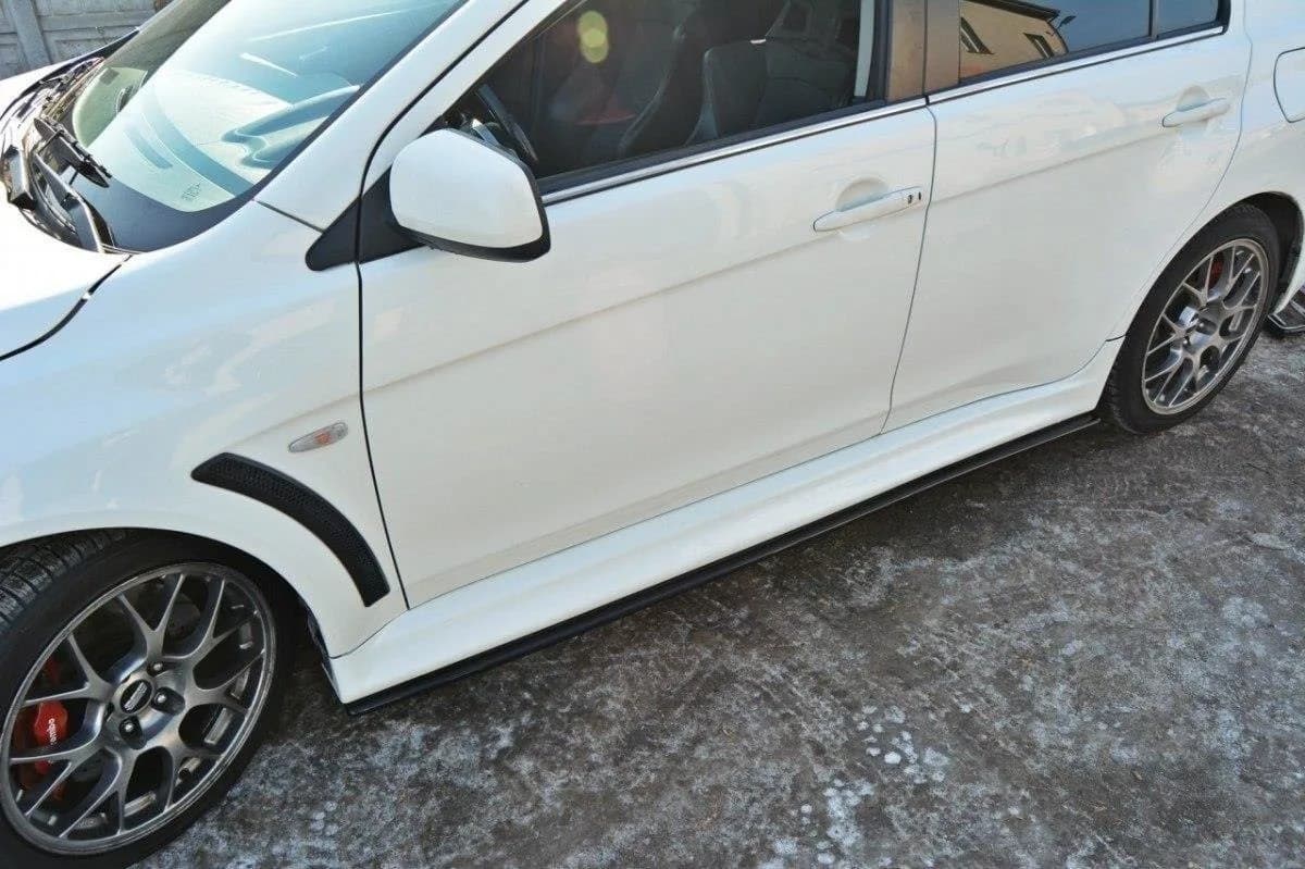 Накладки на пороги Maxton Mitsubishi Lancer Evo X - фото My Tuning Lab