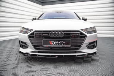 Передній сплітер V.2 Maxton Audi A7 C8 - фото My Tuning Lab