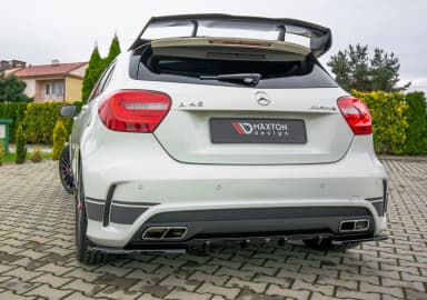 Задня накладка Maxton Mercedes A45 AMG W176 (чорний глянець) - фото My Tuning Lab