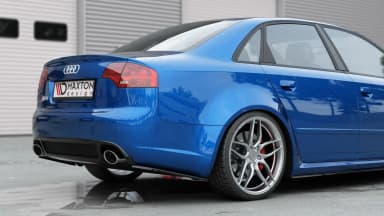 Задні сплітери boczne Maxton V1 Audi RS4 Sedan B7 (чорний глянець) - фото My Tuning Lab