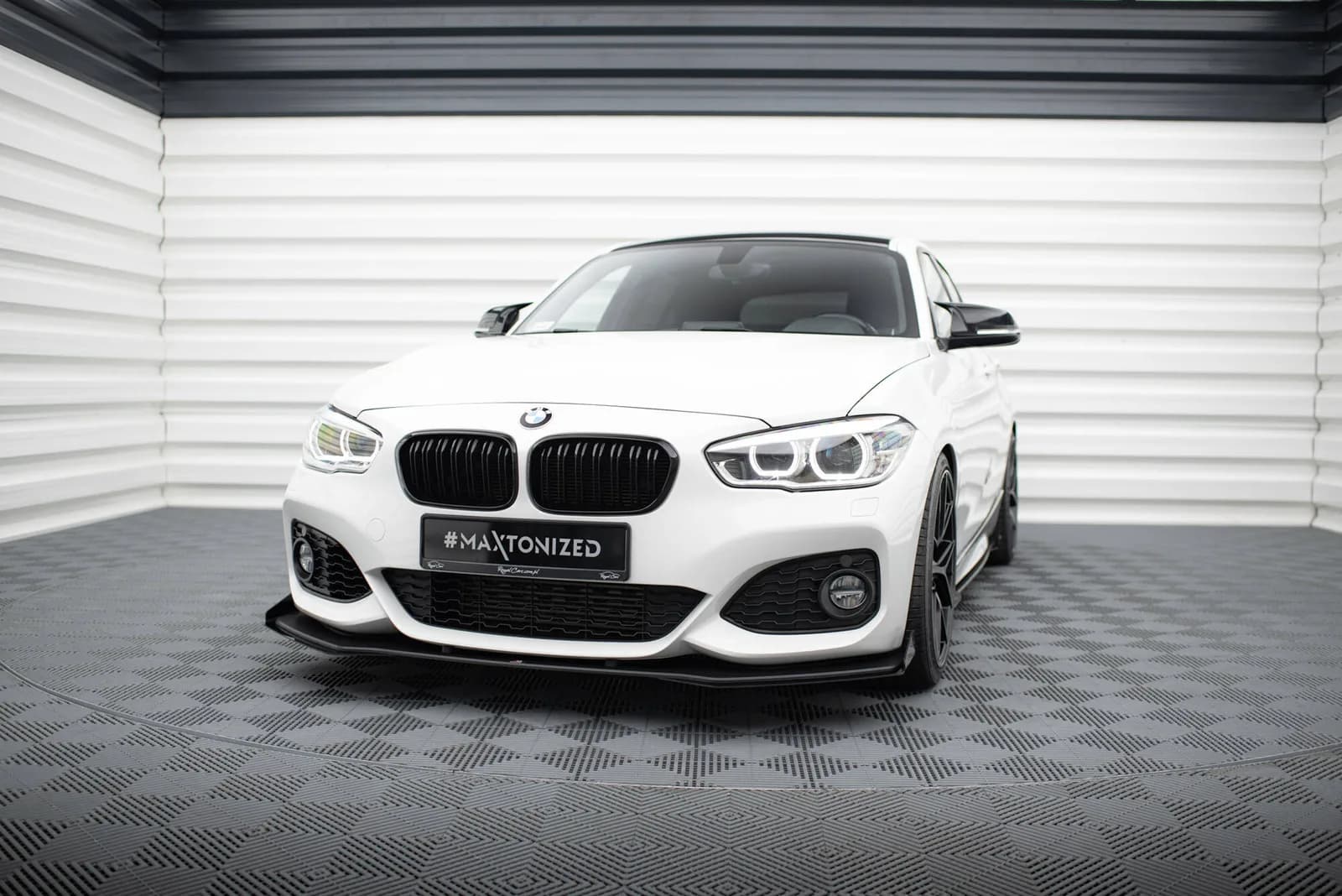 Передній сплітер Racing Durability V.3 + Flaps Maxton BMW 1 F20 M-пакет Facelift / M140i - фото My Tuning Lab