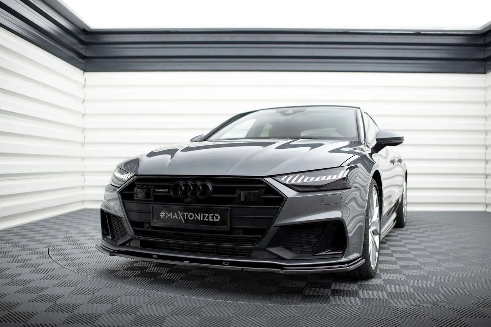 Передній сплітер V.2 Maxton Audi A7 S-Line C8 / S7 C8 / C8 Facelift / S7 Facelift - фото My Tuning Lab