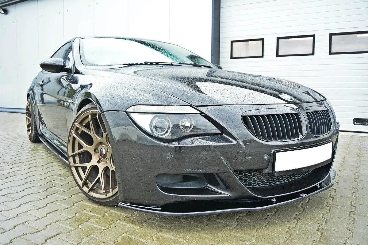 Передній сплітер Maxton V2 BMW M6 E63 (чорний глянець) - фото My Tuning Lab
