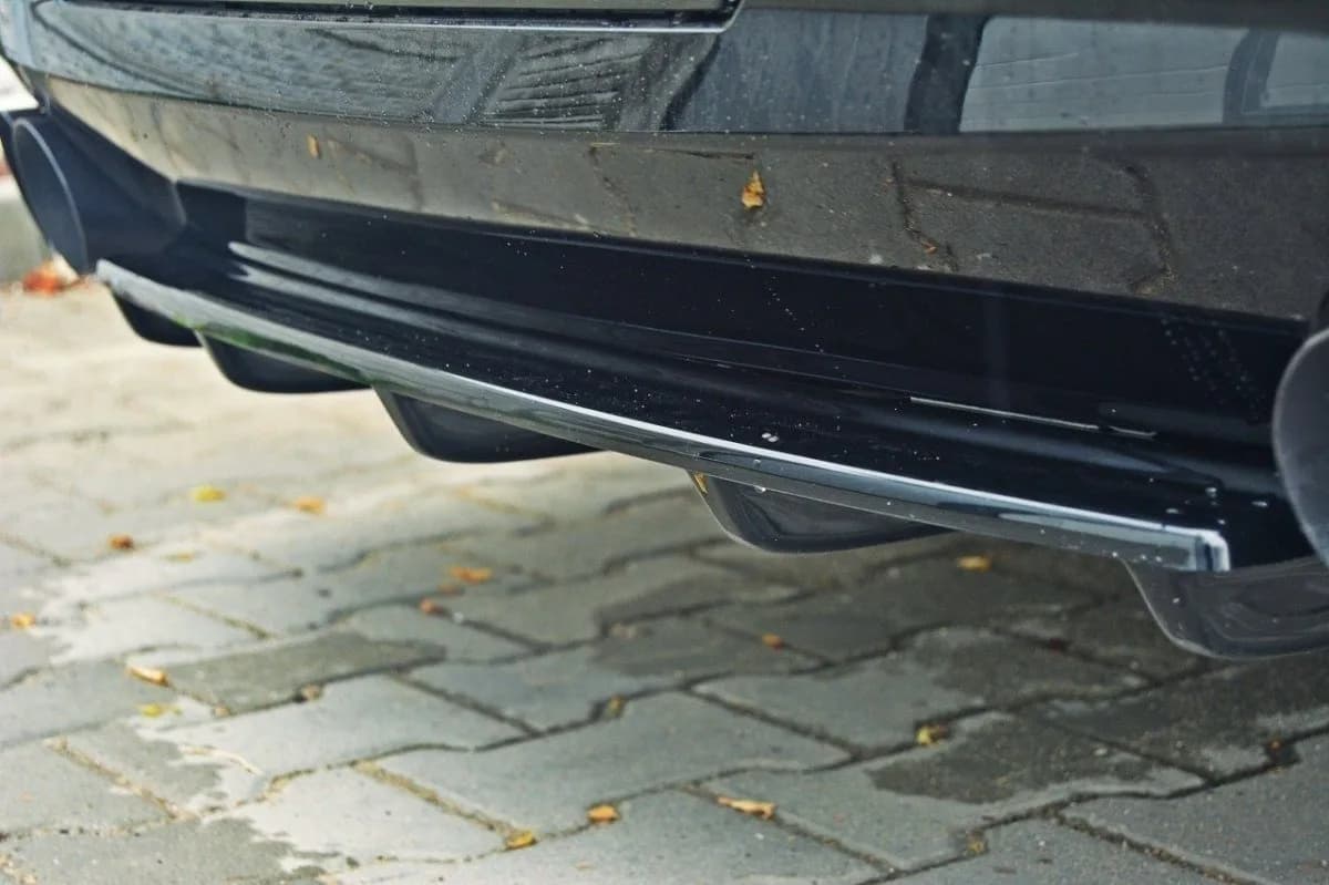 Задній сплітер Maxton BMW 5 M-пакет Sedan/Touring F10/F11 (2 podwójne końcówki Вихлопu) - фото My Tuning Lab