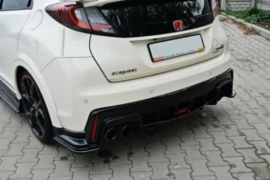 Задні сплітери boczne Maxton Honda Civic IX Type R (чорний глянець) - фото My Tuning Lab