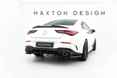 Задній сплітер (Z Dyfuzorem) Maxton Mercedes-AMG CLA 35 / 45 Coupe / Shooting Brake C118 Facelift / X118 Facelift - фото My Tuning Lab