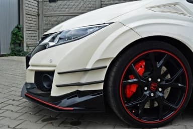 Передній сплітер Maxton Racing Honda Civic IX Type-R V1 - фото My Tuning Lab
