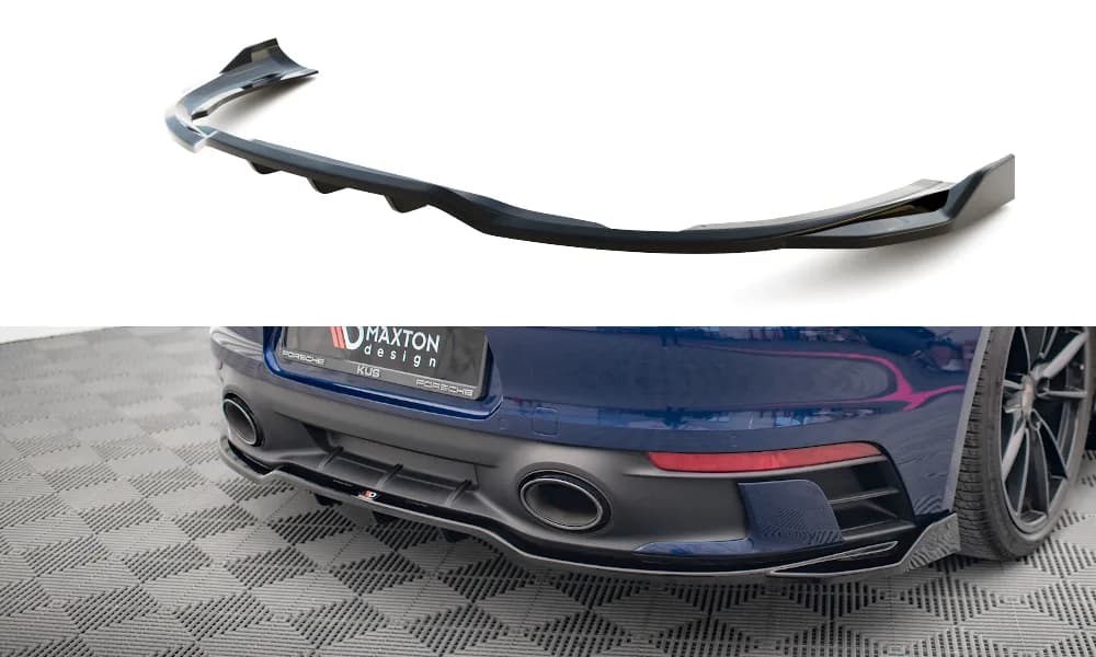 Задній центральний сплітер з дифузором V.2 Maxton Porsche 911 Carrera Aero / Carrera GTS 992 - фото My Tuning Lab