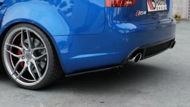 Задні сплітери boczne Maxton V1 Audi RS4 Sedan B7 (чорний глянець) - фото My Tuning Lab