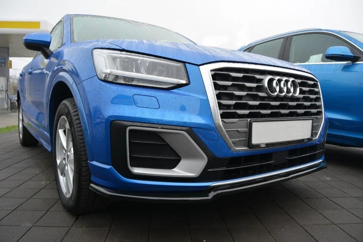 Передній сплітер Maxton Audi Q2 MK1 (чорний глянець) - фото My Tuning Lab
