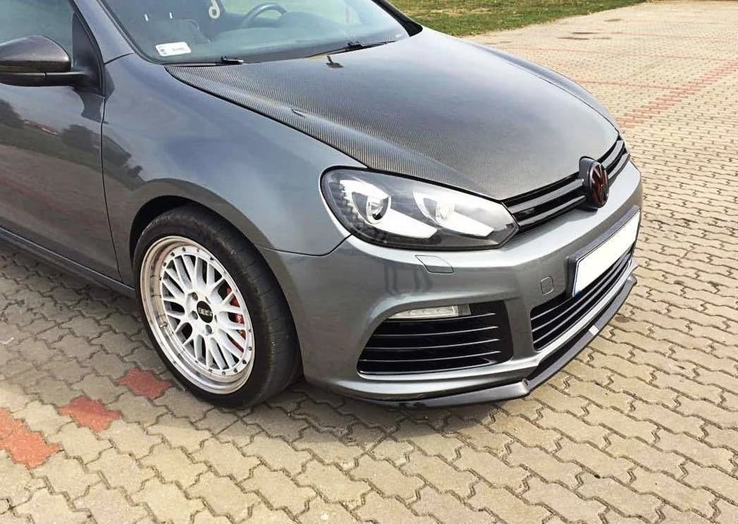 Передній сплітер Maxton Volkswagen Golf MK6 R Cupra Look (чорний глянець) - фото My Tuning Lab