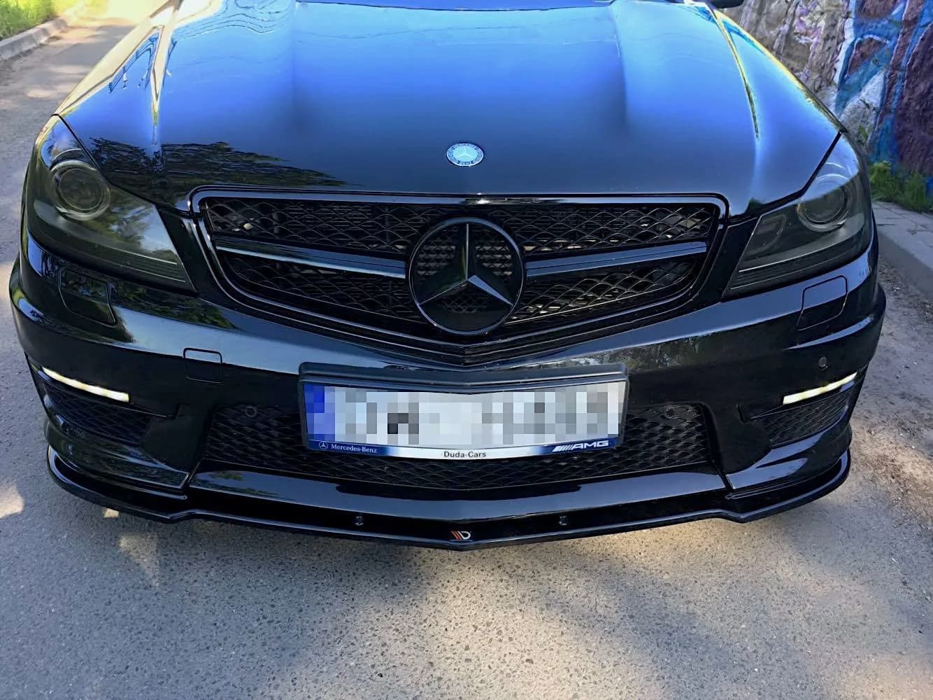 Передній сплітер Maxton Mercedes-Benz C63 AMG Sedan / Estate W204 Facelift / S204 Facelift - фото My Tuning Lab