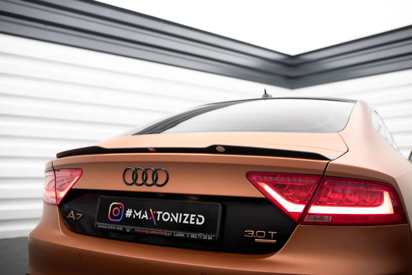 Продовження спойлера Maxton Audi A7 C7 - фото My Tuning Lab