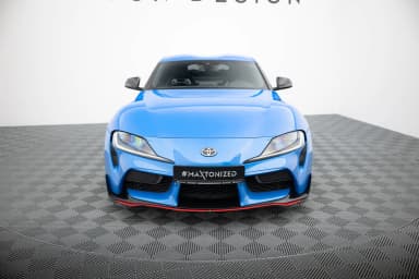 Передній сплітер Maxton V3 Toyota Supra MK5 (чорний глянець) - фото My Tuning Lab