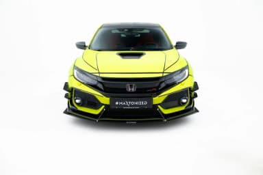 Передній сплітер Racing V.1 Maxton Honda Civic Type-R Mk10 / Mk10 Facelift - фото My Tuning Lab